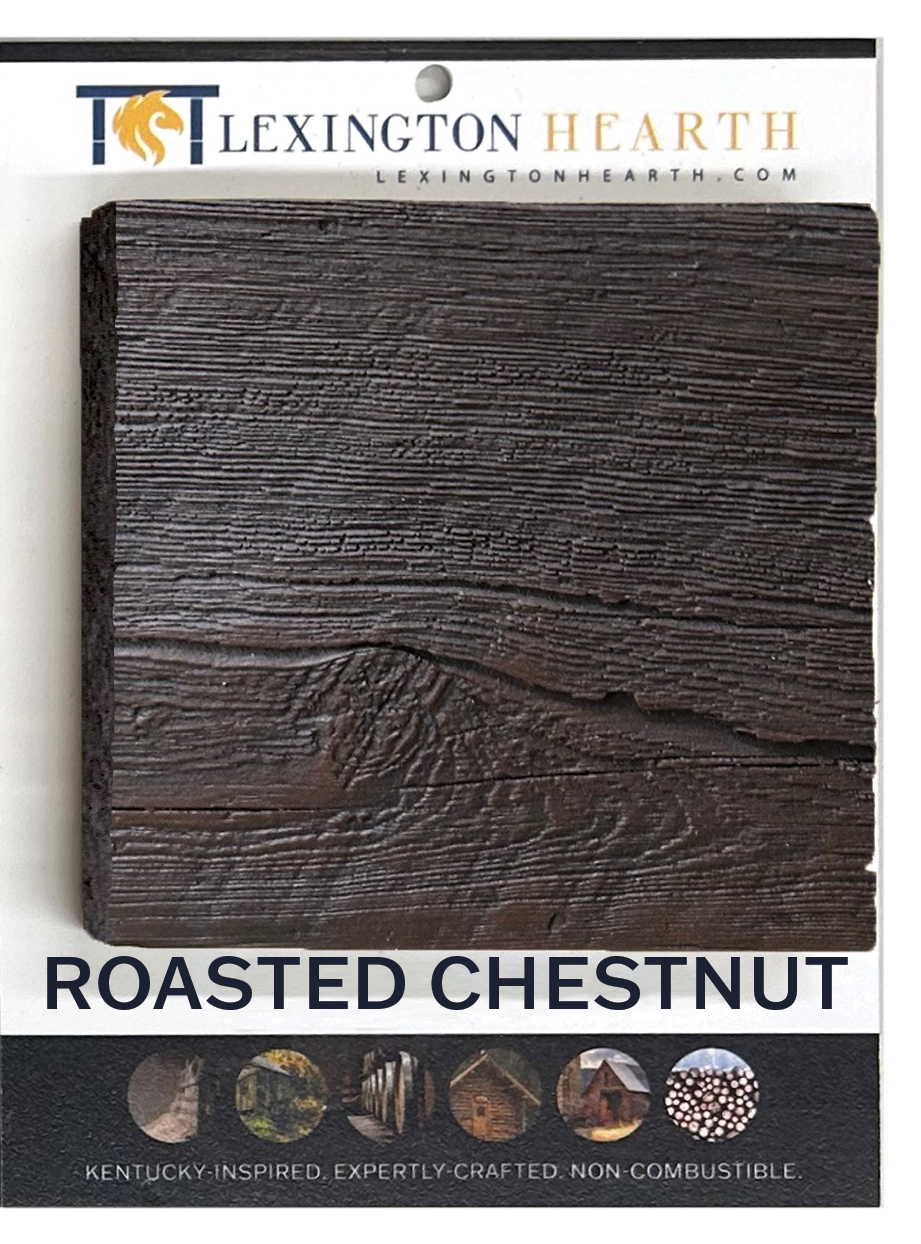 Lexington Hearth 7524 TB-CO-LH-RC Tobacco Barn Roasted Chestnut Corner Mantel