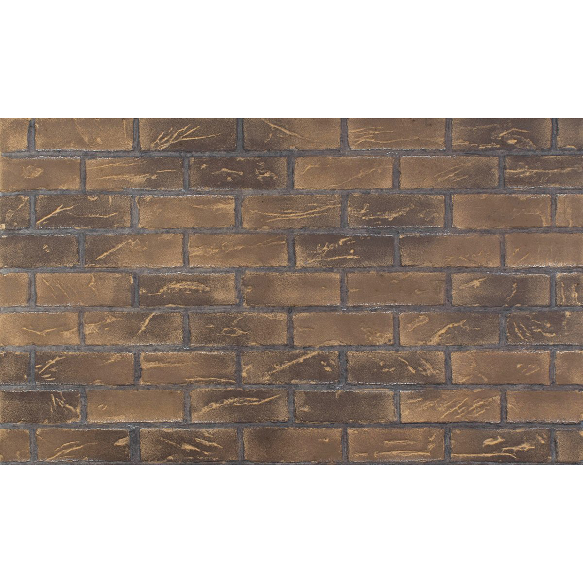 Enhance-a-Fire CH-STB 4714 Horizontal 36” x 22” Standard Brown Clinker Brick 5/8” Thick Premium Fiber Panels 2-Set