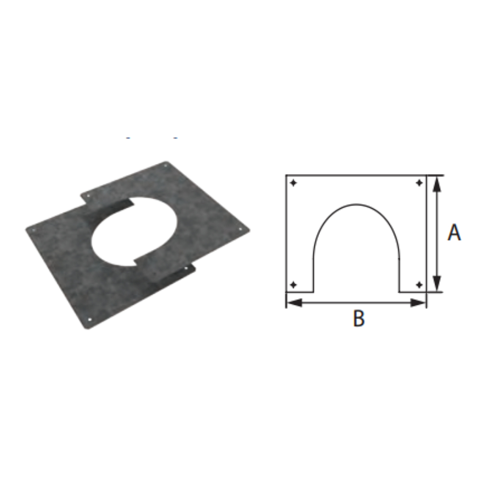 Duravent 4PPS-FSS Fire Stop Spacer - Single Wall