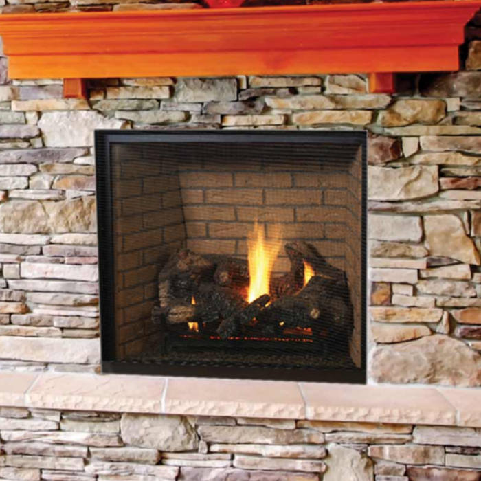 IHP Superior DRT6340TYN 40" DV Fireplace NG Electronic Power Vent Front View F2220