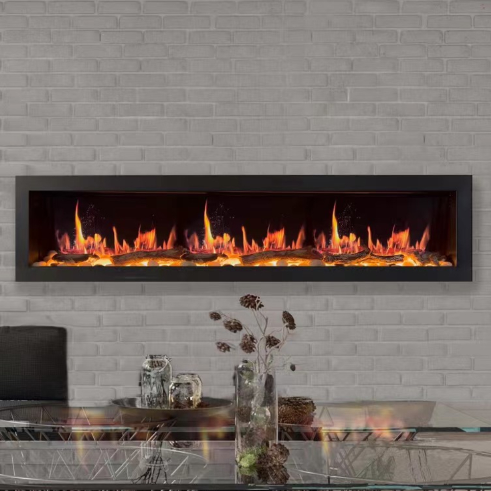 Litedeer Homes ZEF78V Latitude II 78" Smart Wall Mount Electric Fireplace