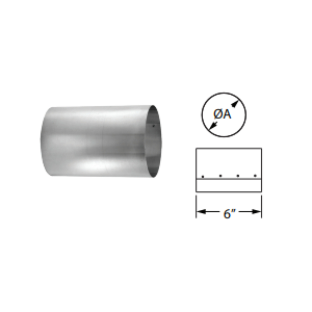 Duravent 6DFS-MS 6" DuraFlex Mortar Sleeve