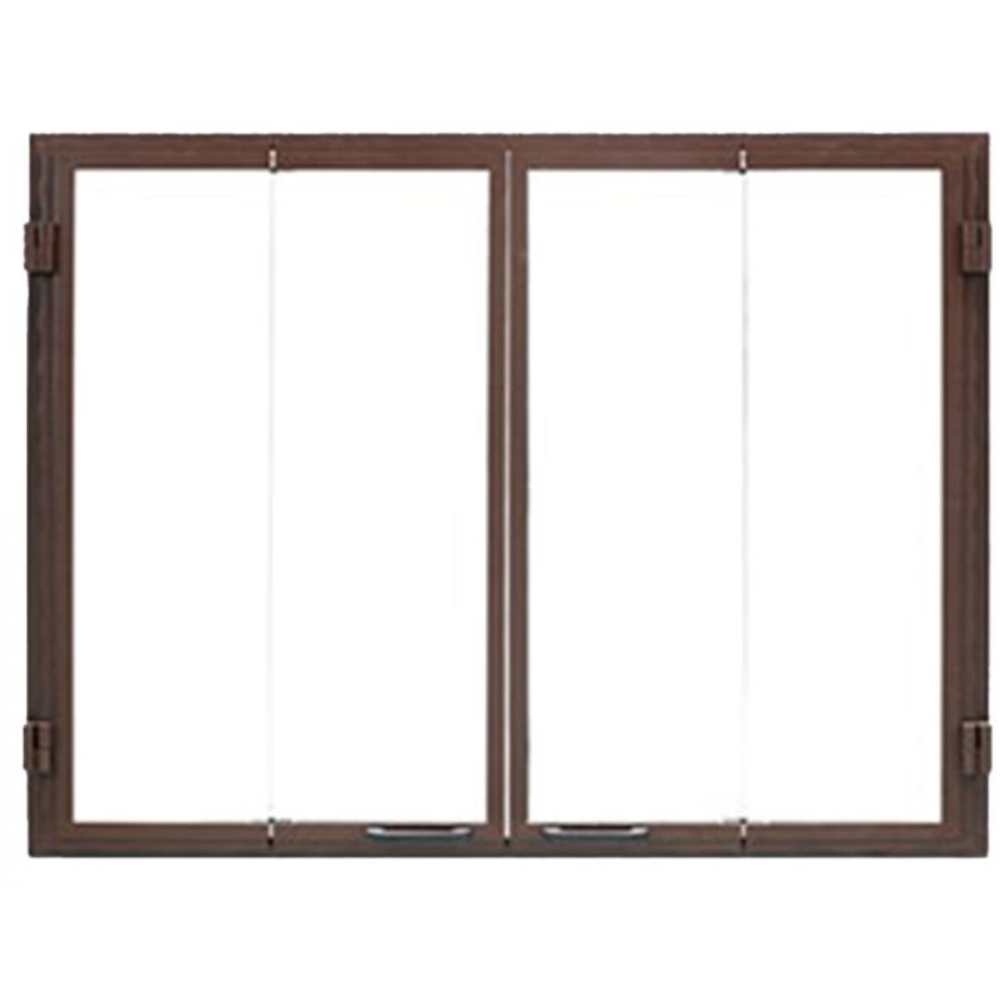 Majestic DFG4042BK Glass Bi-Fold Door Black