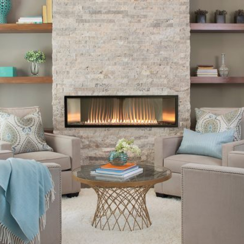 Empire VFLB48FP30N Boulevard Vent-Free Linear MV 48" Natural Fireplace