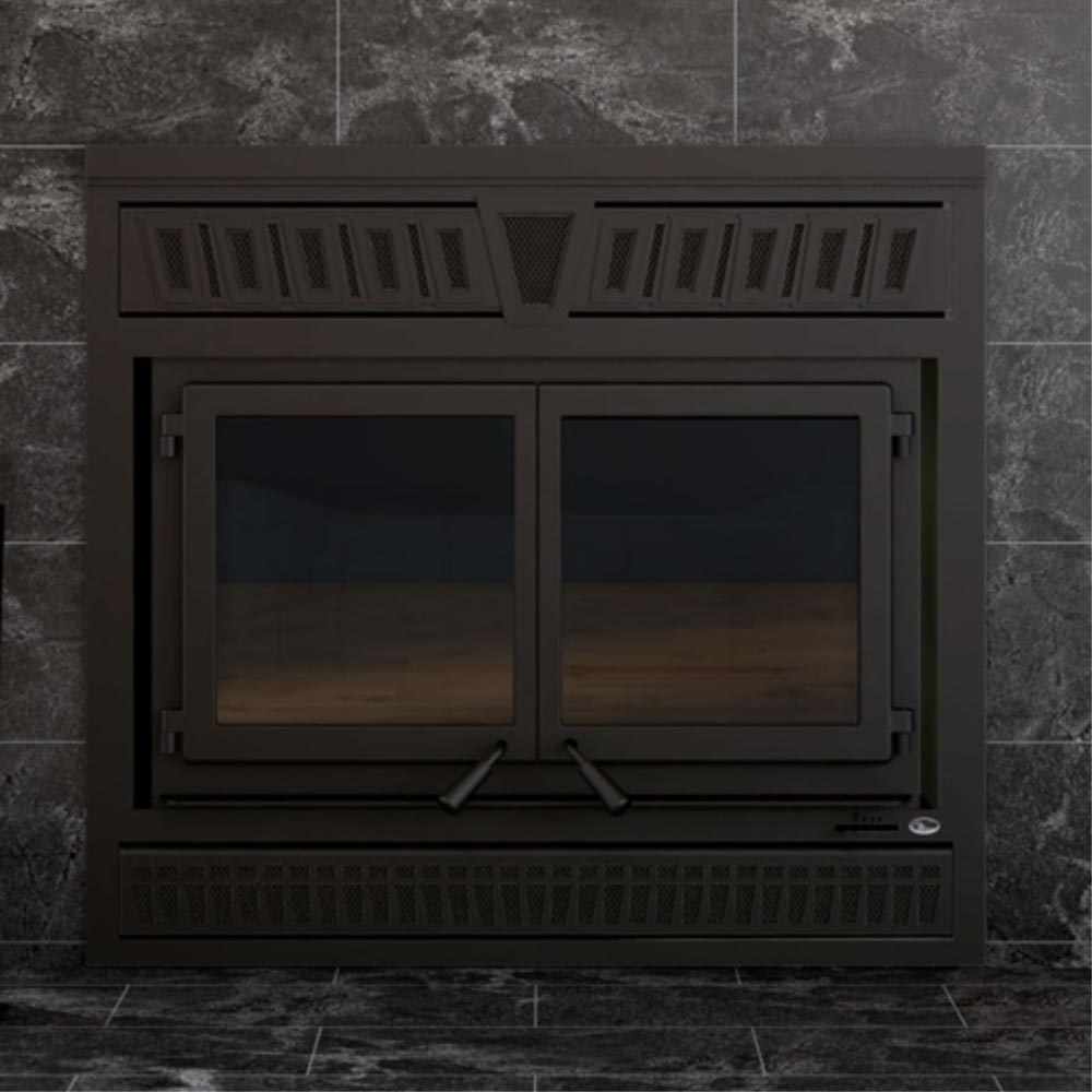 Valcourt AC02771 Semi-Transparent Black Glass With Nightflame Effect (Set Of 2)