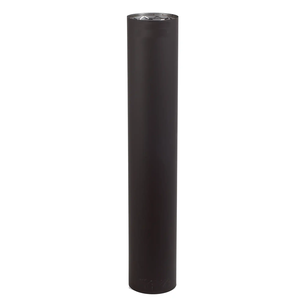 Drolet VOD0004 6''X 12'' L Vortex Double Wall Black Pipe