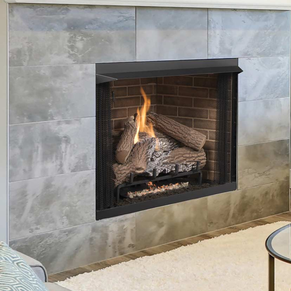 IHP Superior VRT3142F 42" Firebox 24" Tall Opening Back Bay Brown Fiber Liners F3310