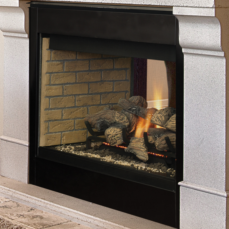 IHP Superior 40" DRT40STDEN DV See-Through NG Fireplace Electronic Ignition F2272