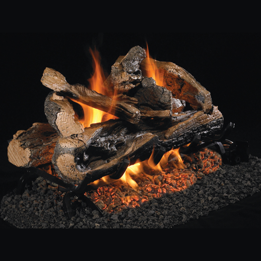 RealFyre RRSO-2-30 30" Rugged split oak see thru Log set