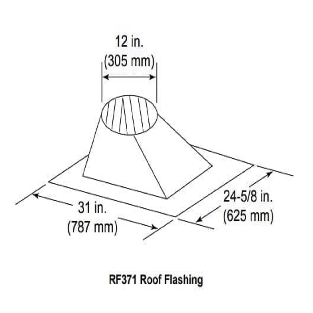 Majestic RF371 7/12 - 12/12 Pitch Roof Flashing