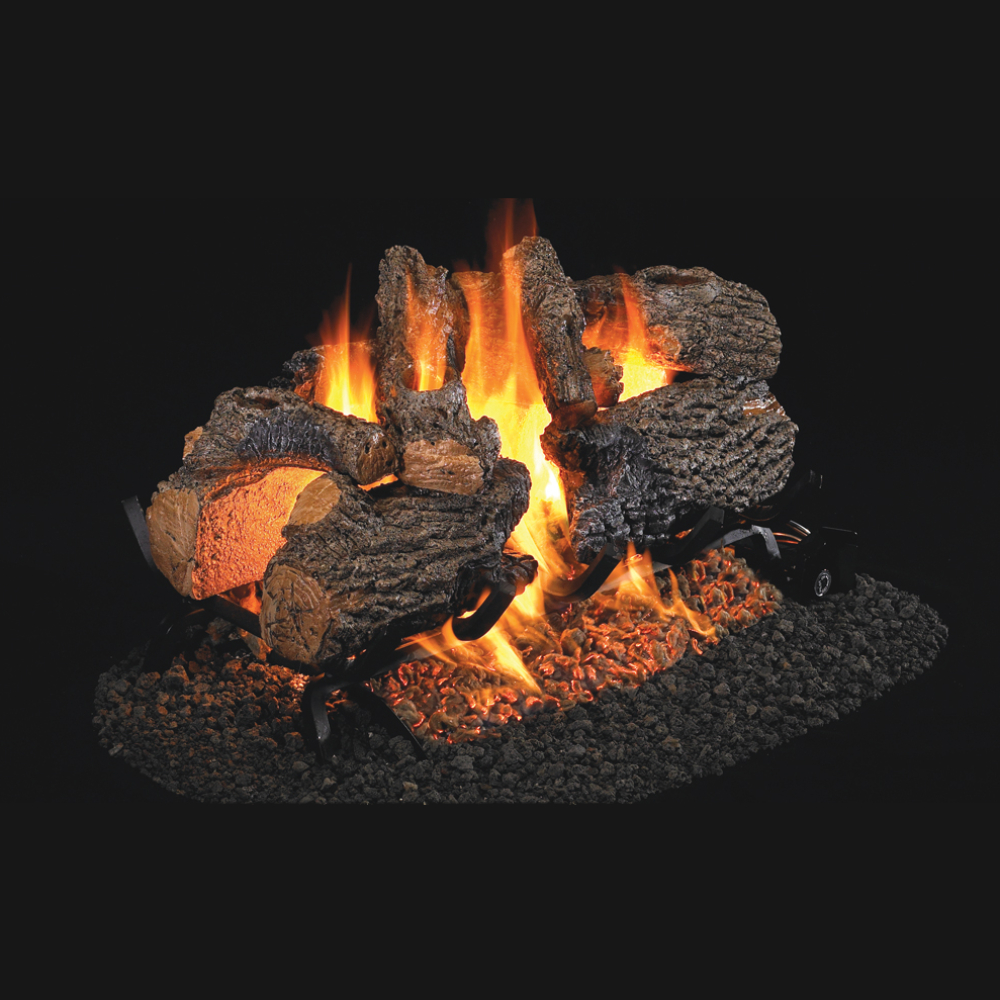 RealFyre CHD-2-24 24'' Charred Oak See Thru Log Set
