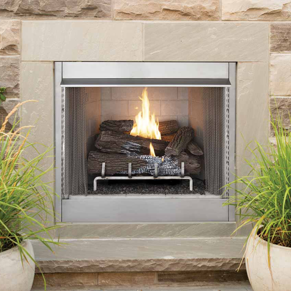 IHP Superior VRE4242WS 42" Outdoor/Indoor Firebox White Stacked F4108