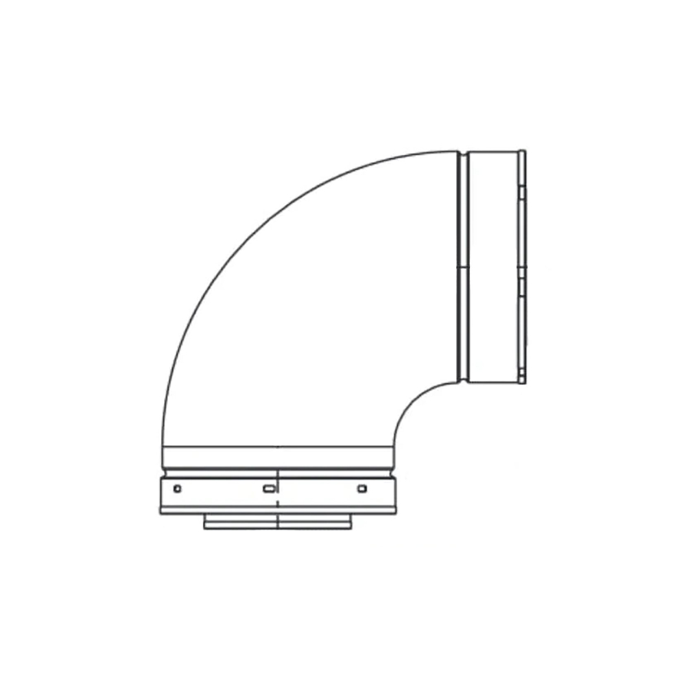 Majestic DVP90ST 90 Degree elbow
