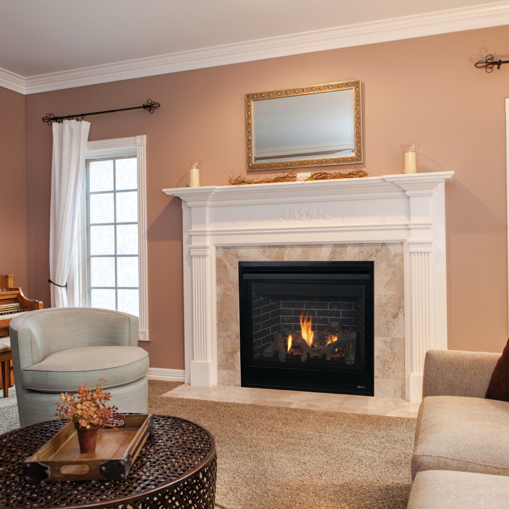 IHP Superior DRT3035DEN-E 35" DV NG Fireplace w/Electronic Ignition Top/Rear Vent F4995