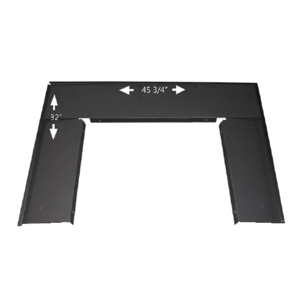 Buck Stove PAFP8112 Black Oversized Trim Ki t for Model 81 (top: 50 3/16" x 11 7/8"; bottom sides: 35 5/16" x 11 15/16")