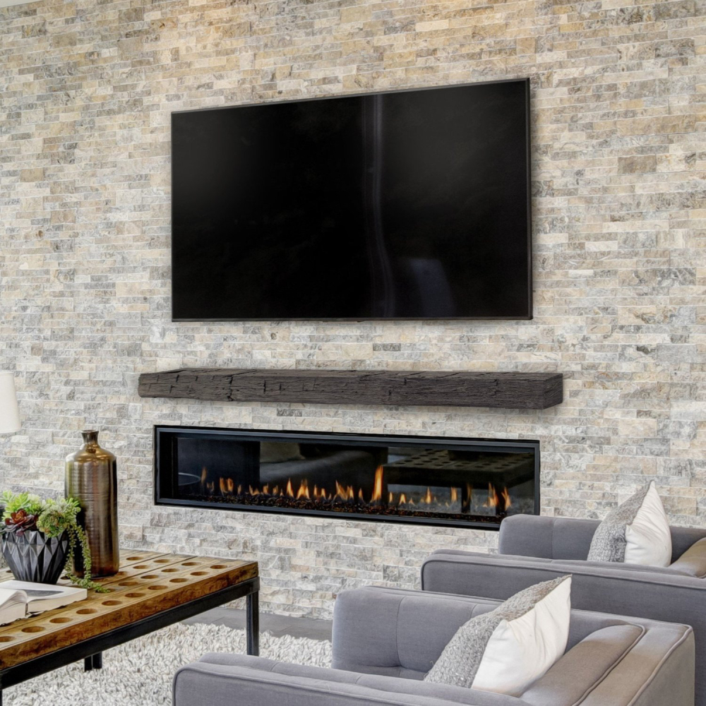 Lexington Hearth 7126 HB-5-LH-EC Hayloft Beam Eclipse 5' Non-Combustible Mantel