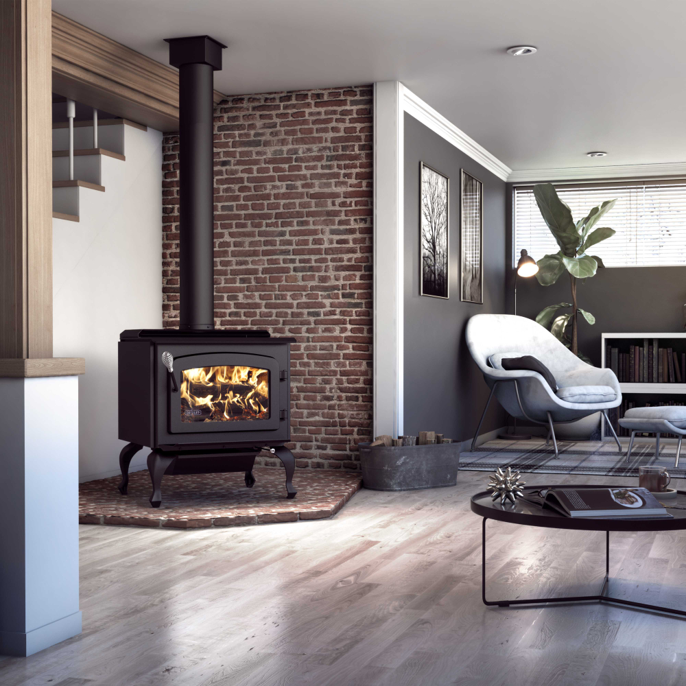 Drolet DB03105 Escape 1800 Wood Stove with Legs