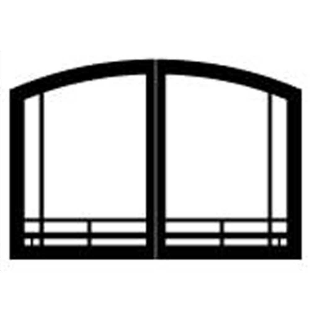 Empire VFR36SMBL Black Door Set Mission Arch