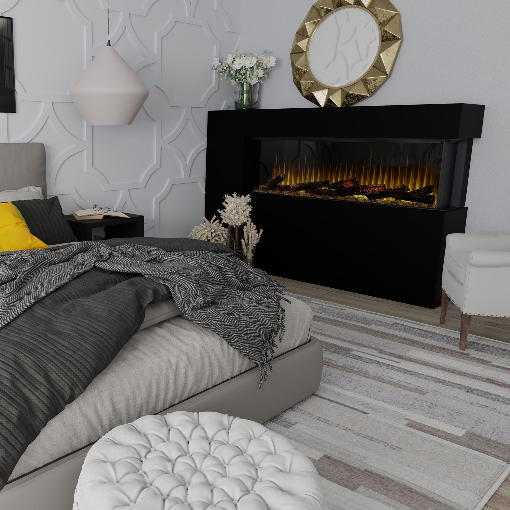 Dimplex 500003151 ULT60 Ignite Ultra 60" Built-in Linear Electric Fireplace