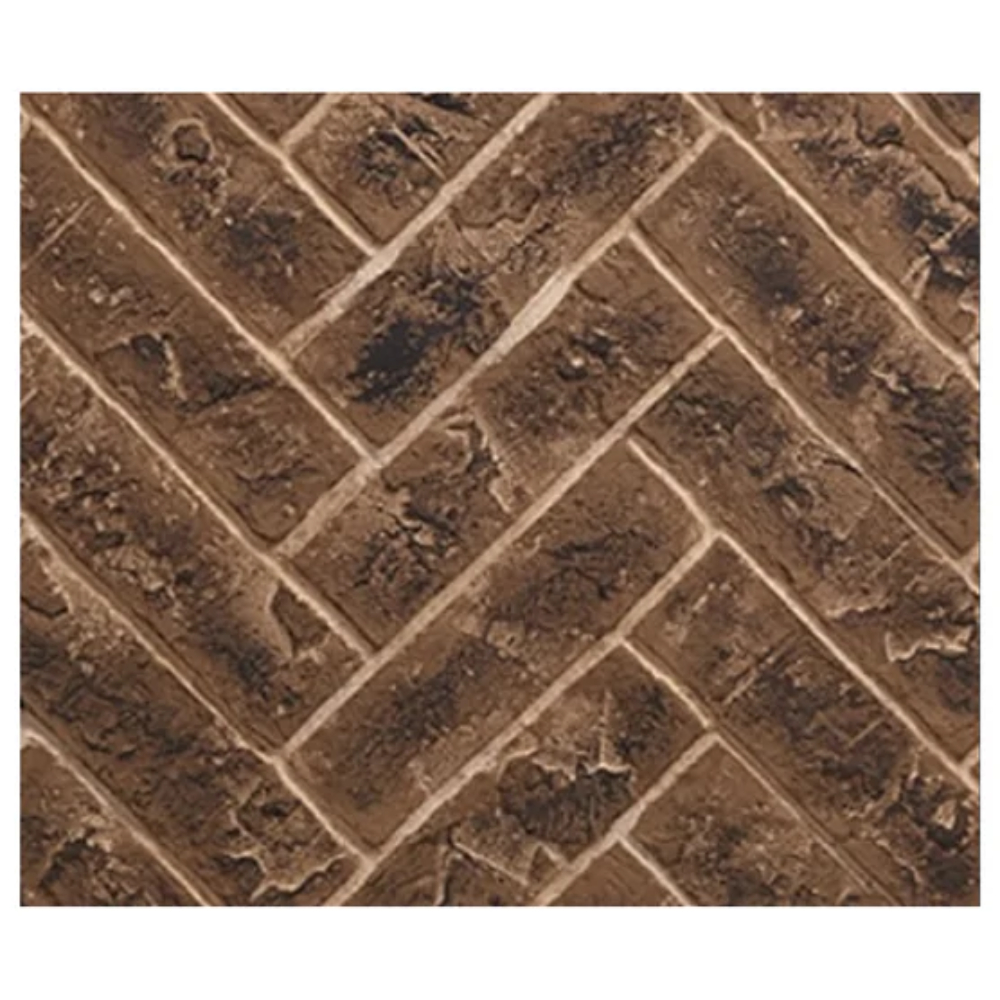 Majestic BRICKMQ42HB-B Brick Interior Panels Marq42 Tavern Brown Herringbone