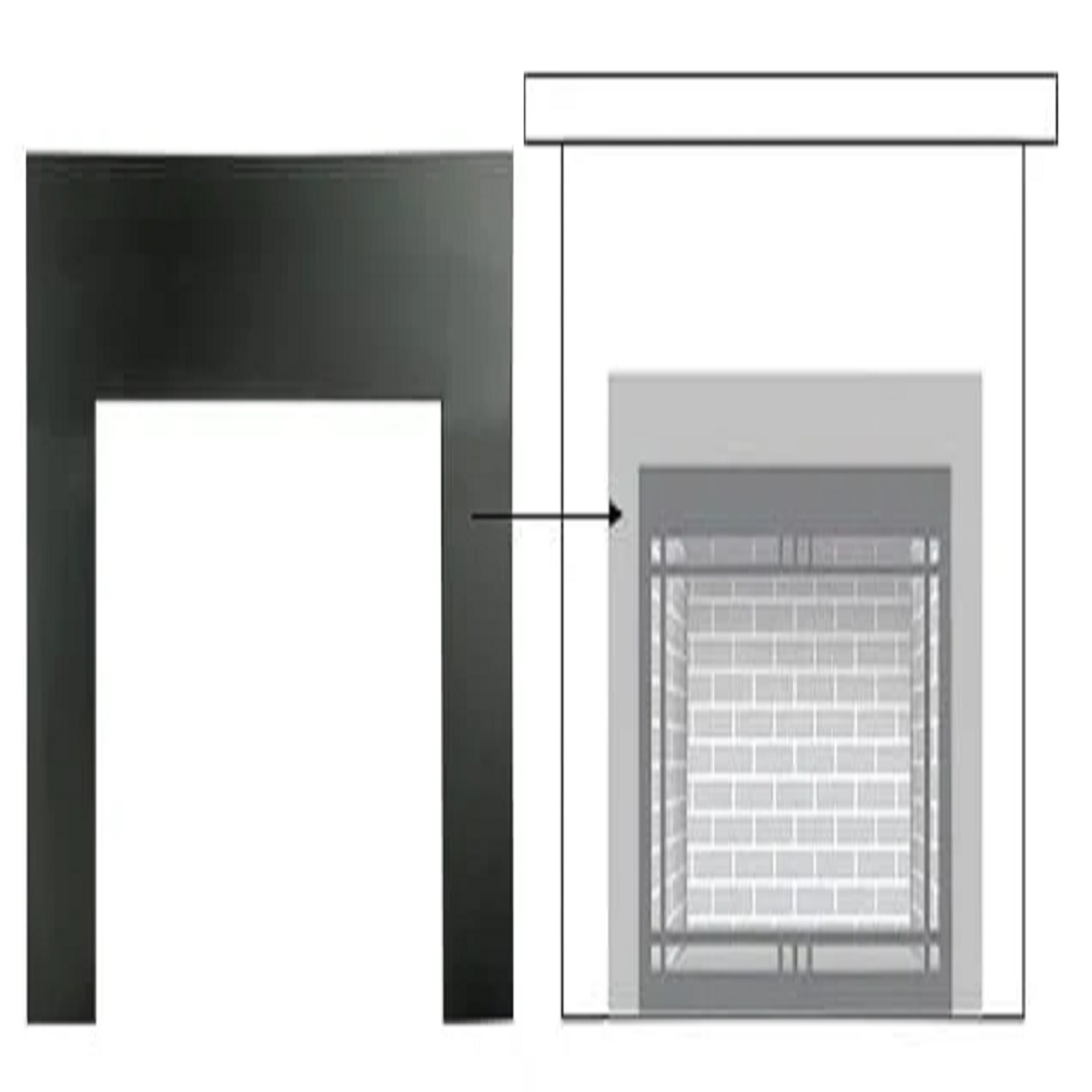 Majestic MI30-4432-BK Large 30" Surround 44" X 32" Black