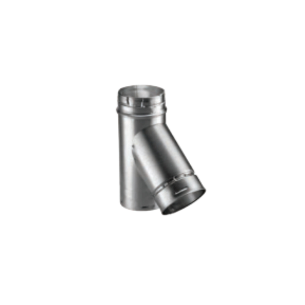 Duravent 5GVY34 5" x 3" x 4" Double-Wall Wye 45 Deg Branch