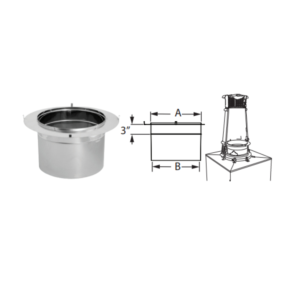 Duravent 10DCA-ECB European Copper Bishop Adapter
