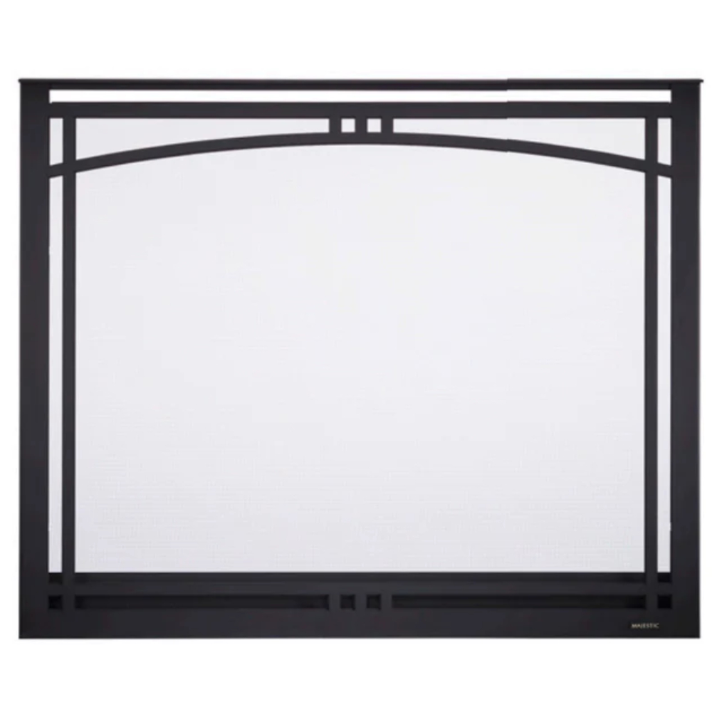 Majestic MANOR42NB Manor Arched Overlap Fit Front With Clearvue Mesh New Bronze