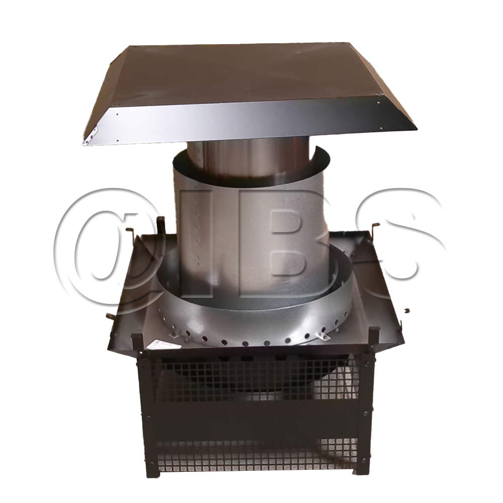 Monessen ST1175 Square termination cap, painted black