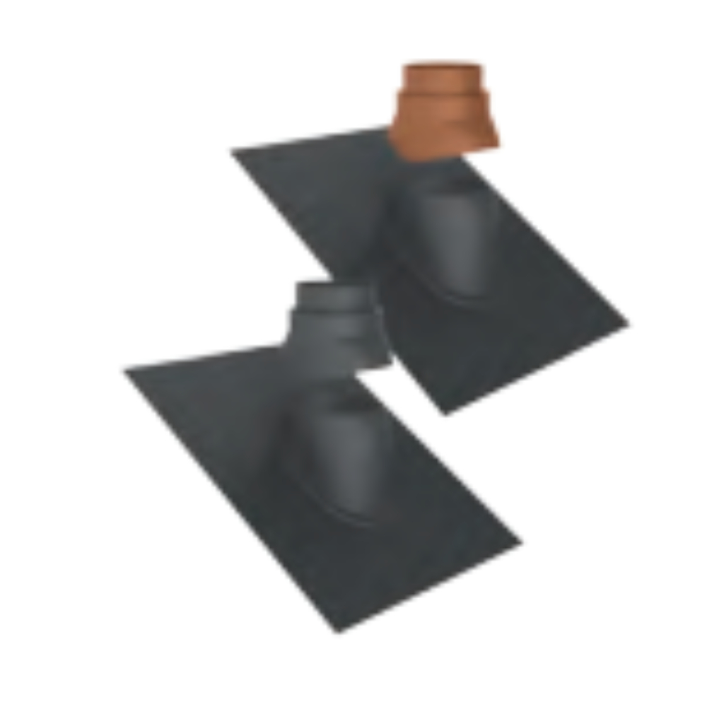 Duravent 4PPS-F12-TC Adjustable Roof Flashing, terra-cotta 5/2-12/12