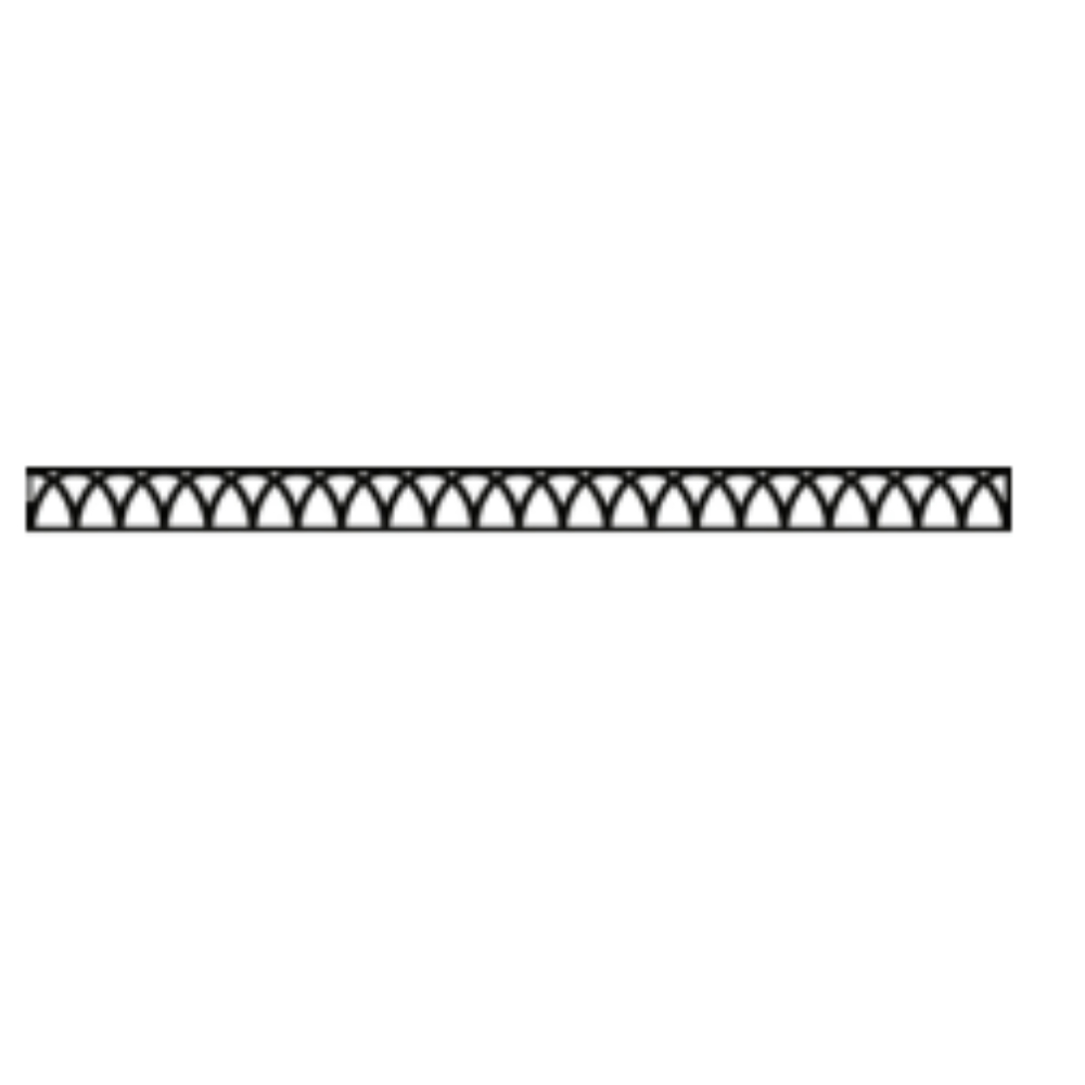 Empire DVG3ABL Arch Black Louvers
