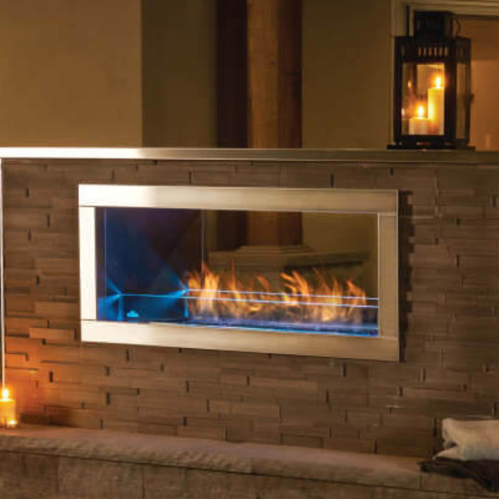 Napoleon GSS48STE Galaxy 48" See Through Outdoor NG Fireplace with Electronic Ignition