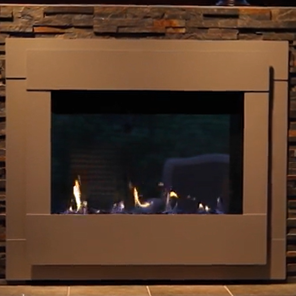 Majestic TWILIGHT-MD-IFT Twilight Modern 36" Indoor/Outdoor See-Through Gas Fireplace
