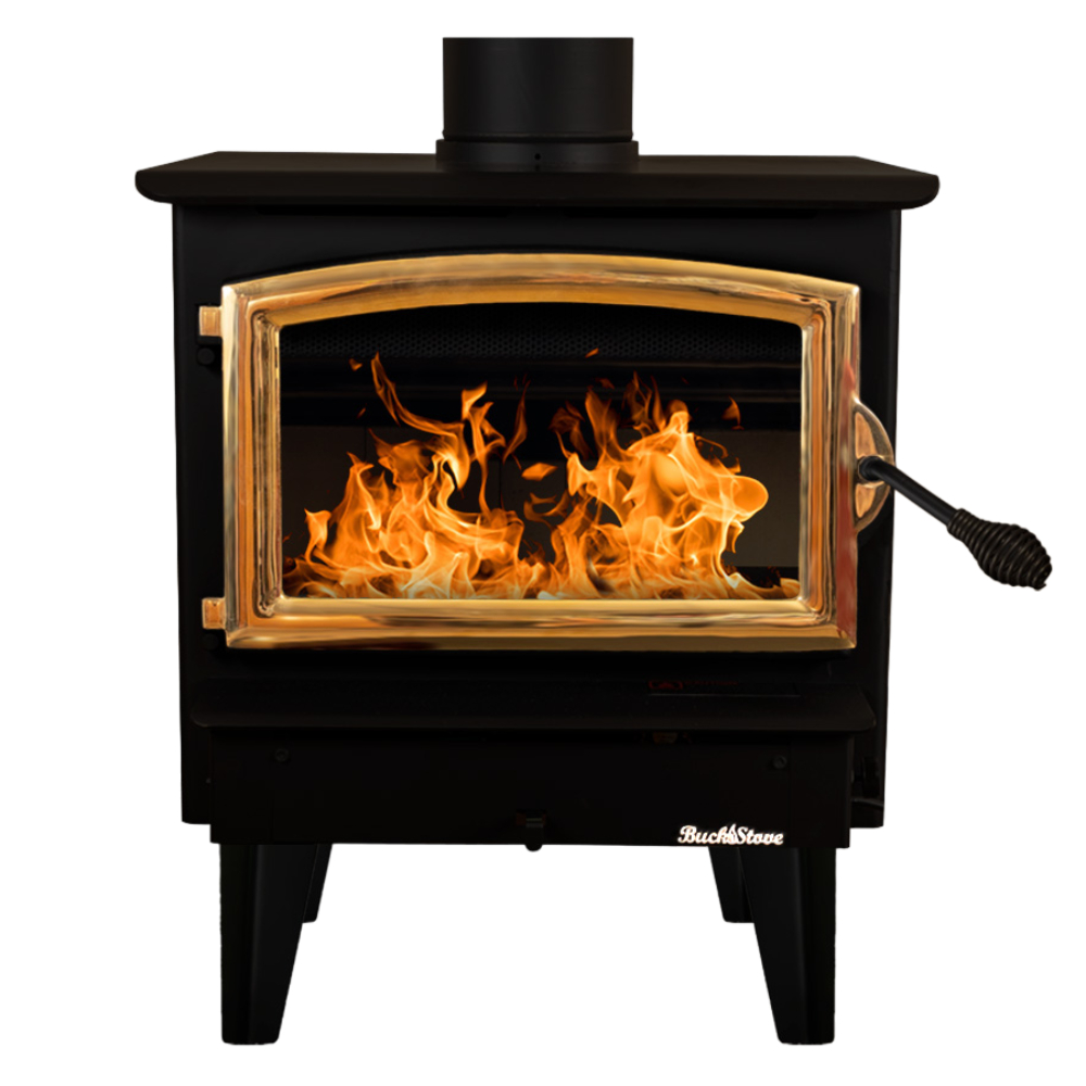 Buck Stove FP21G Model 21NC FreeStanding Non Catalytic Wood Stove With Gold Door