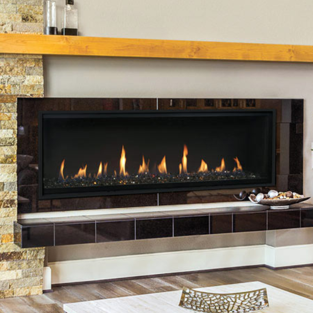 IHP Superior DRL4060TEN-B 60" Linear DV Electronic Ignition NG Fireplace F4385