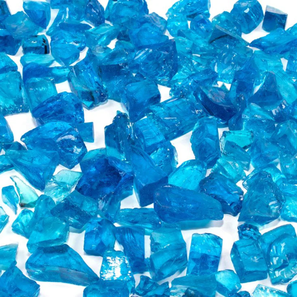 Enhance-a-Fire AB75-FG 4036 Artsy Blue 3/4” Recycled Crushed Glass