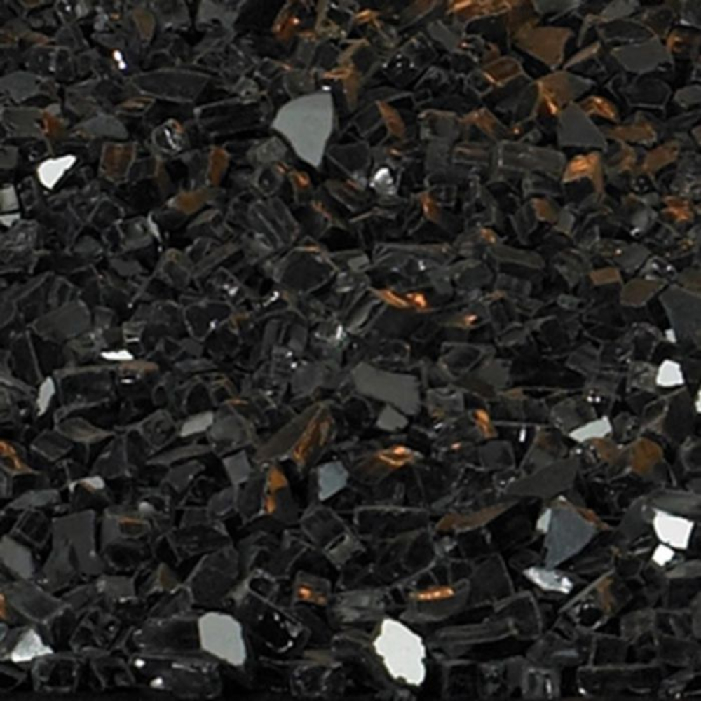 Empire DG1BKP Black Polished Crushed Glass