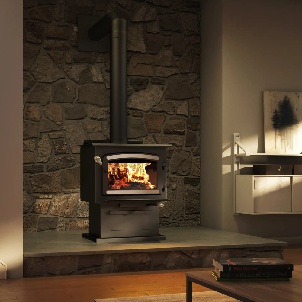 Drolet DB03190 Heritage Wood Stoves with Fan