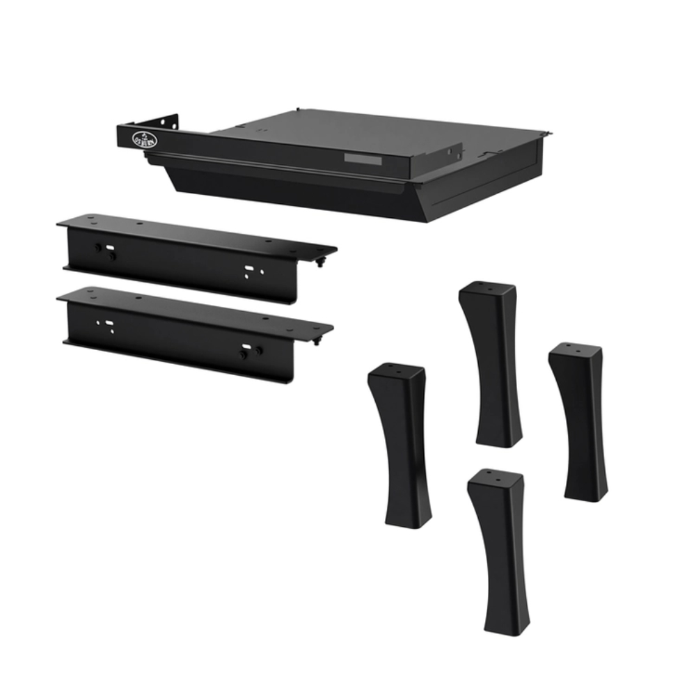 Osburn OA10245 Black Cast Iron Straight Legs With Ash Drawer