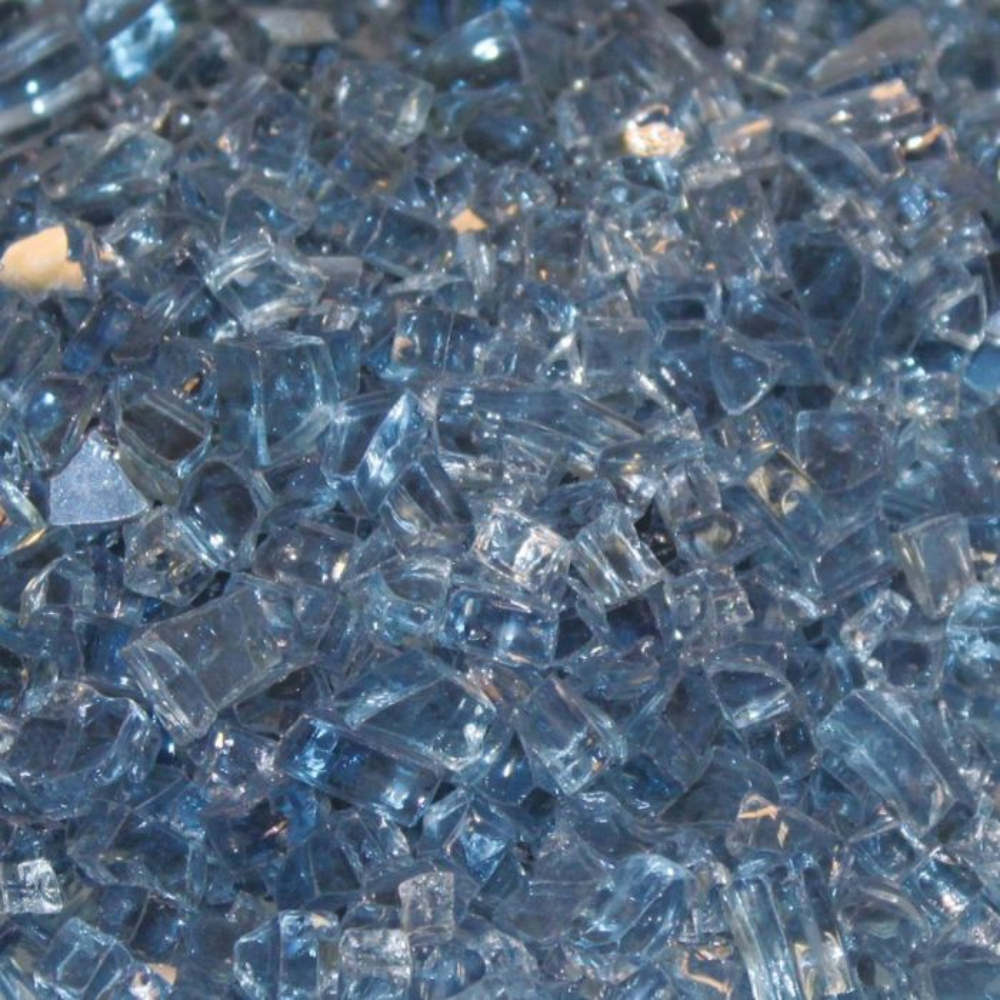 Empire DG1BUC Blue Clear Crushed Glass
