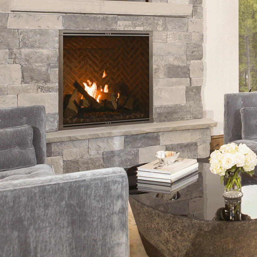 Majestic MARQ42IN-B Marquis II 42" Top DV Nat-Gas Fireplace w/IntelliFire