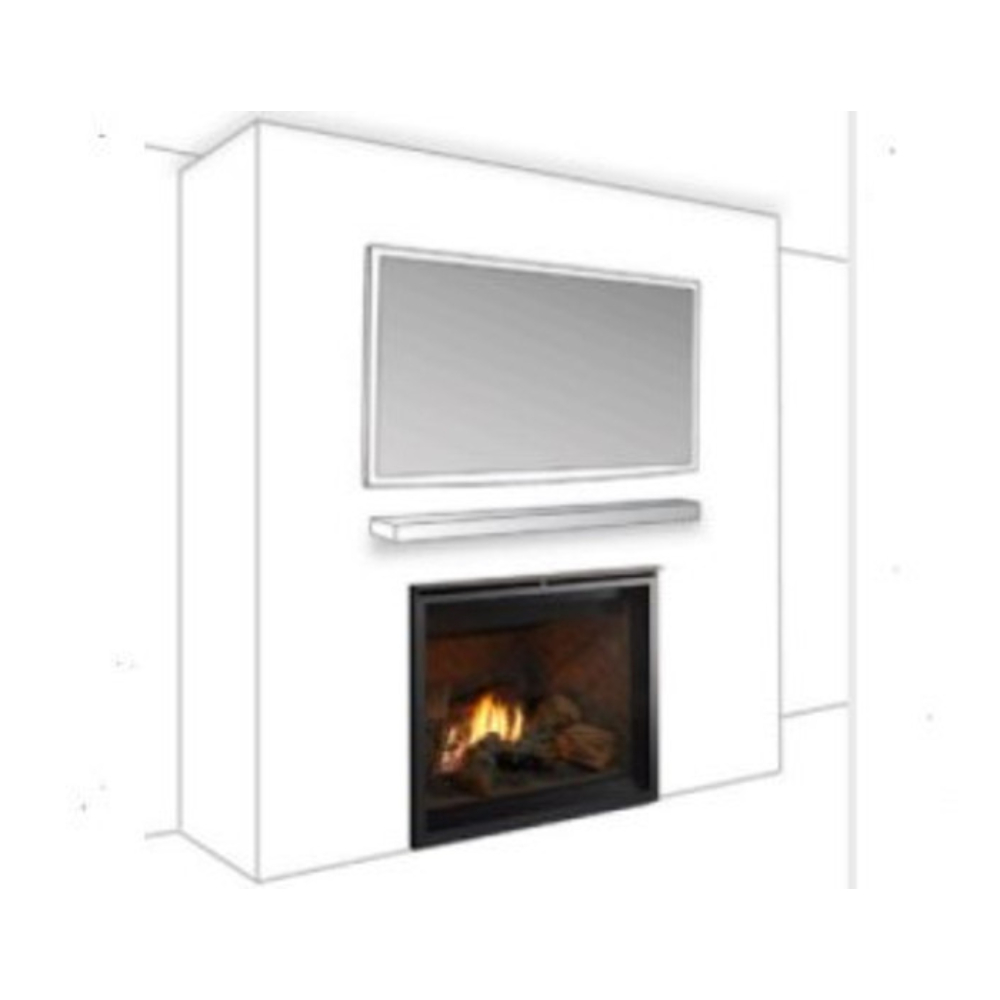 Majestic PH-MR Passive Heat Kit Starting Collars (Requires A Side Or Front Trim Kit Or Use Open Top