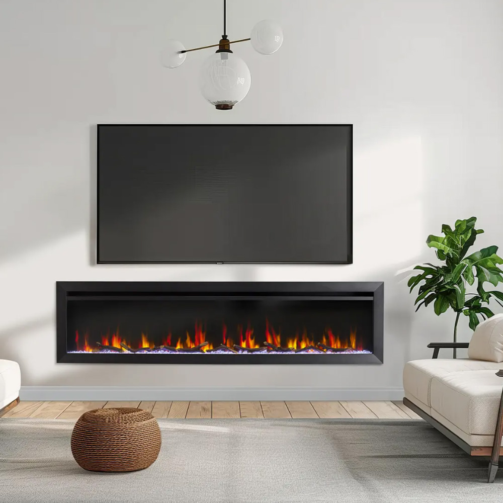 SimpliFire SF-ALLS72 Allusion 72" Slim Electric Fireplace