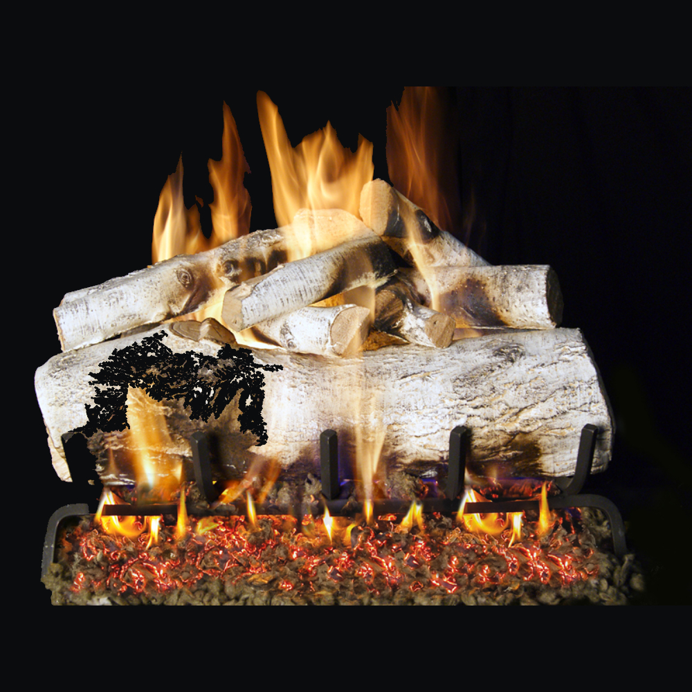RealFyre MBW-18 18 " Mountain white birch Log set