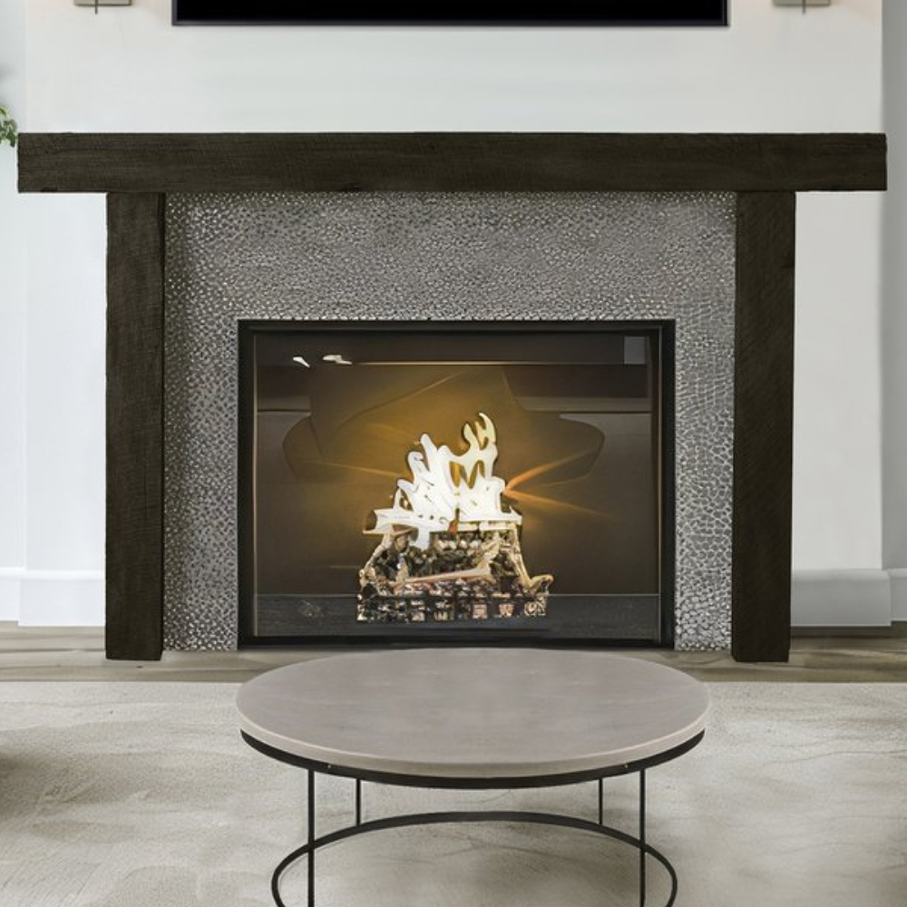 Lexington Hearth Hitching Post Rustic Mantel and Surround