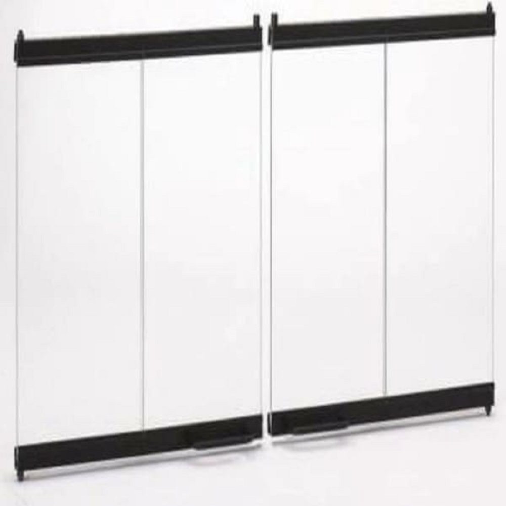 Majestic DM1042S Original bi-fold glass doors with stainless steel trim