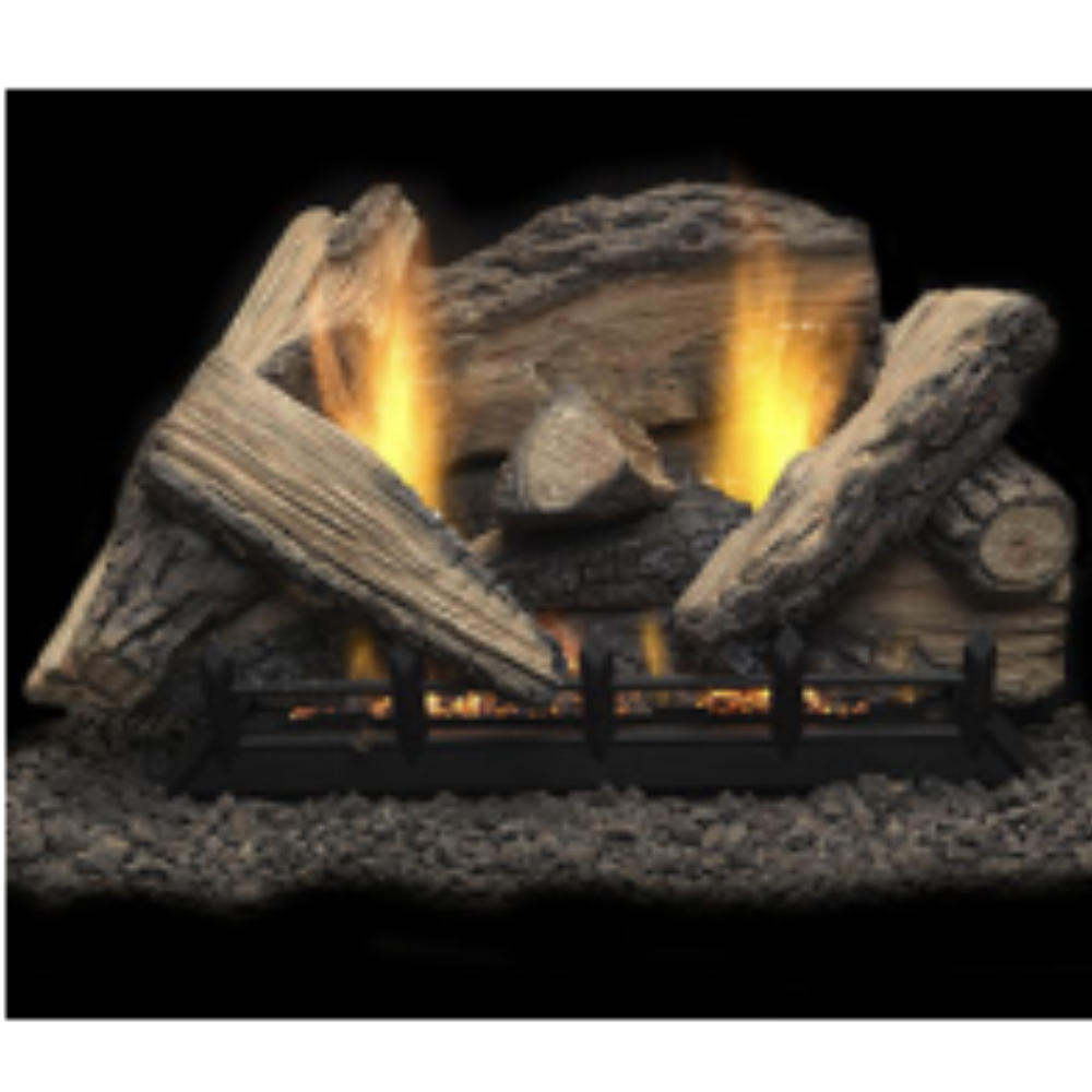 Monessen SC30-R 30" 11pc Stony Creek refractory Log set for Natural Blaze VF 24" Burner