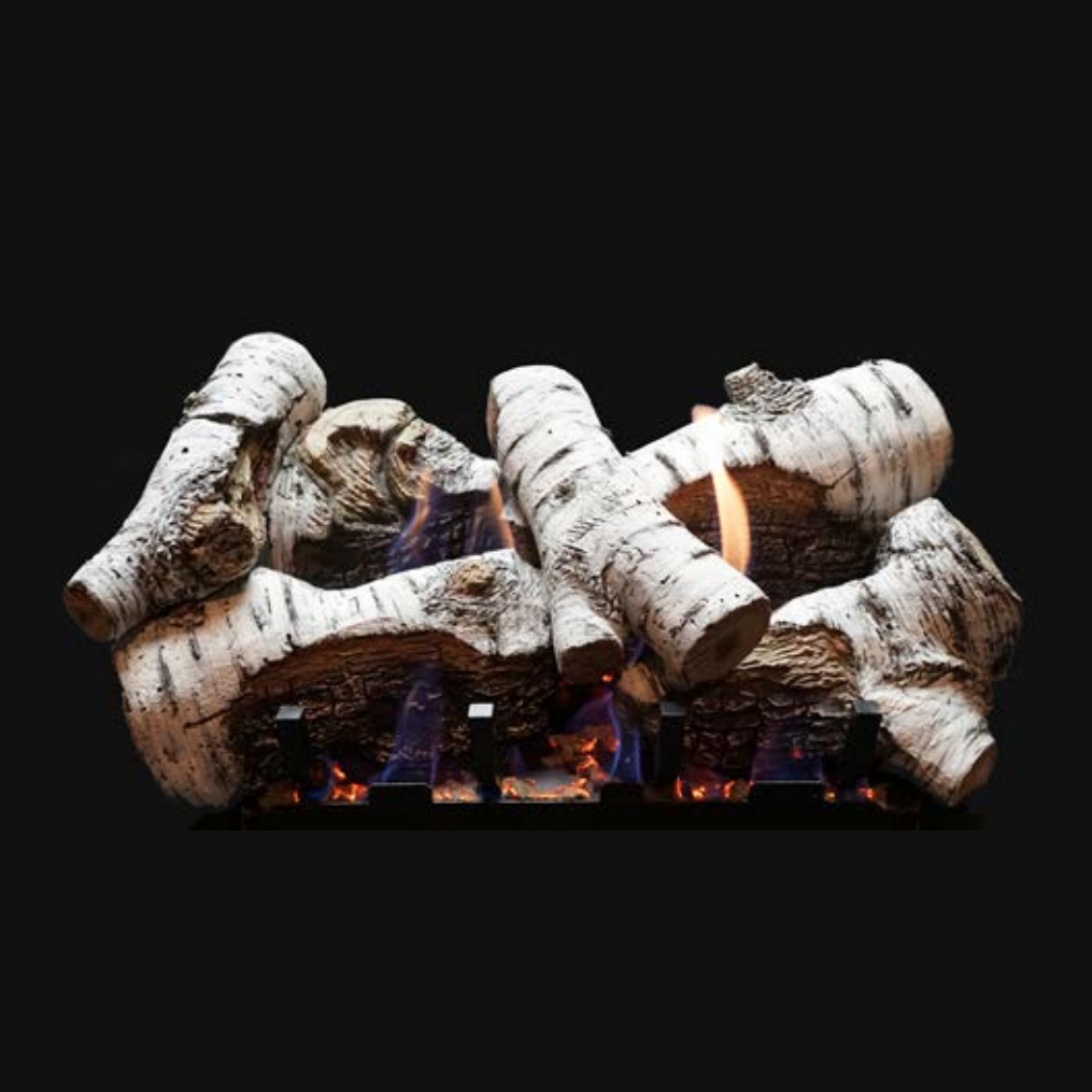 Empire LS30CB Birch Burncrete 30" Refractory Log Set