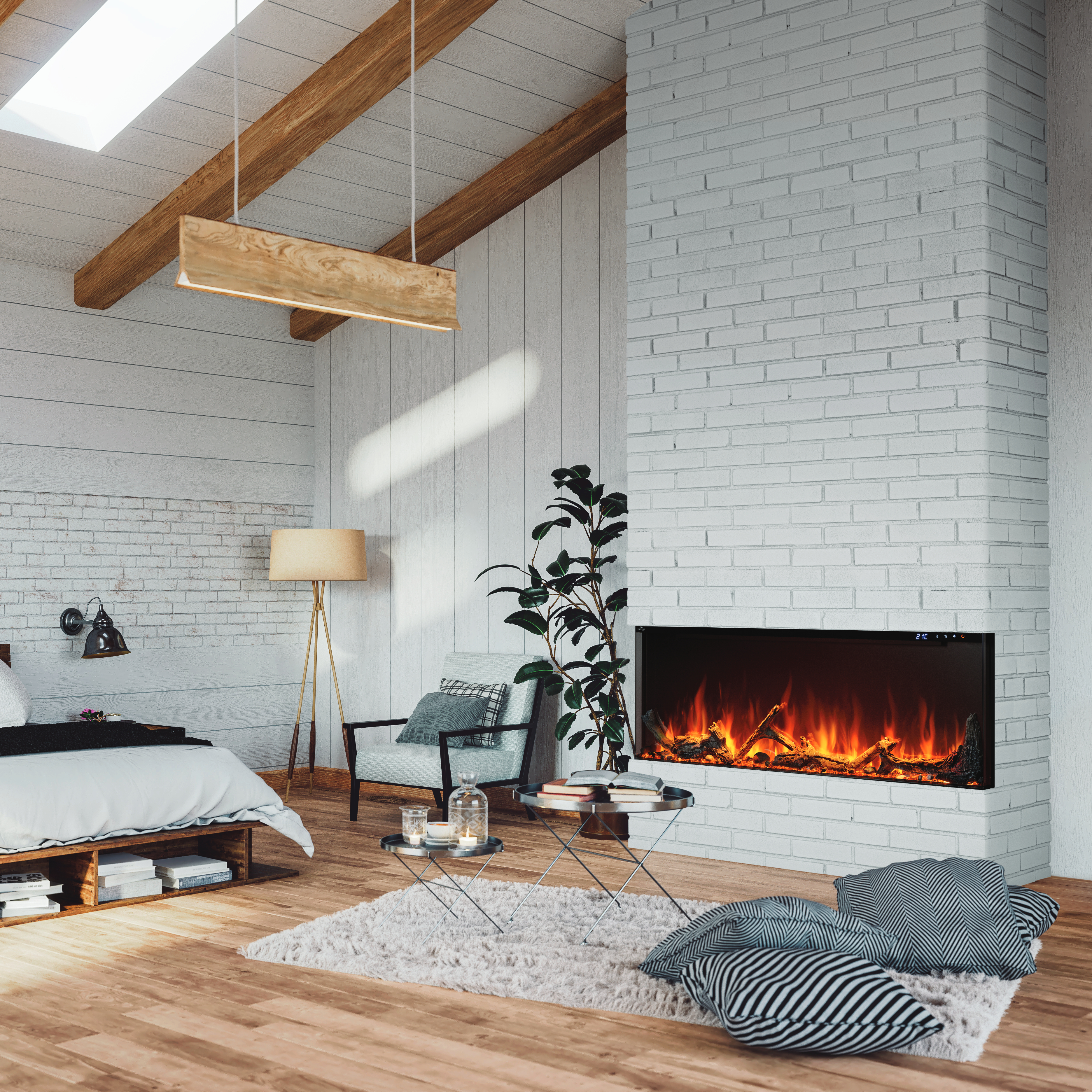 Napoleon NEFL62AB Astound 62'' FlexMount Electric Fireplace