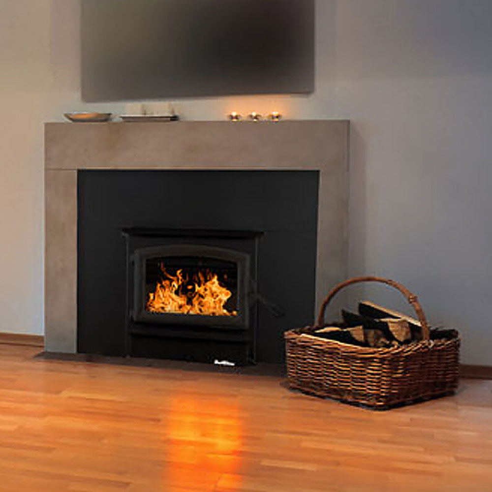 Buck Stove FP21 Model 21NC Non-Catalytic Wood Stove Insert With Black Door